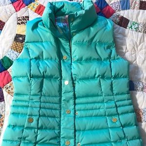 NWOT Lilly mint down vest size medium!!